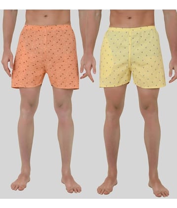 Forbro Pack of 2 Cotton Blend Boxers For Men's ( Multicolor )