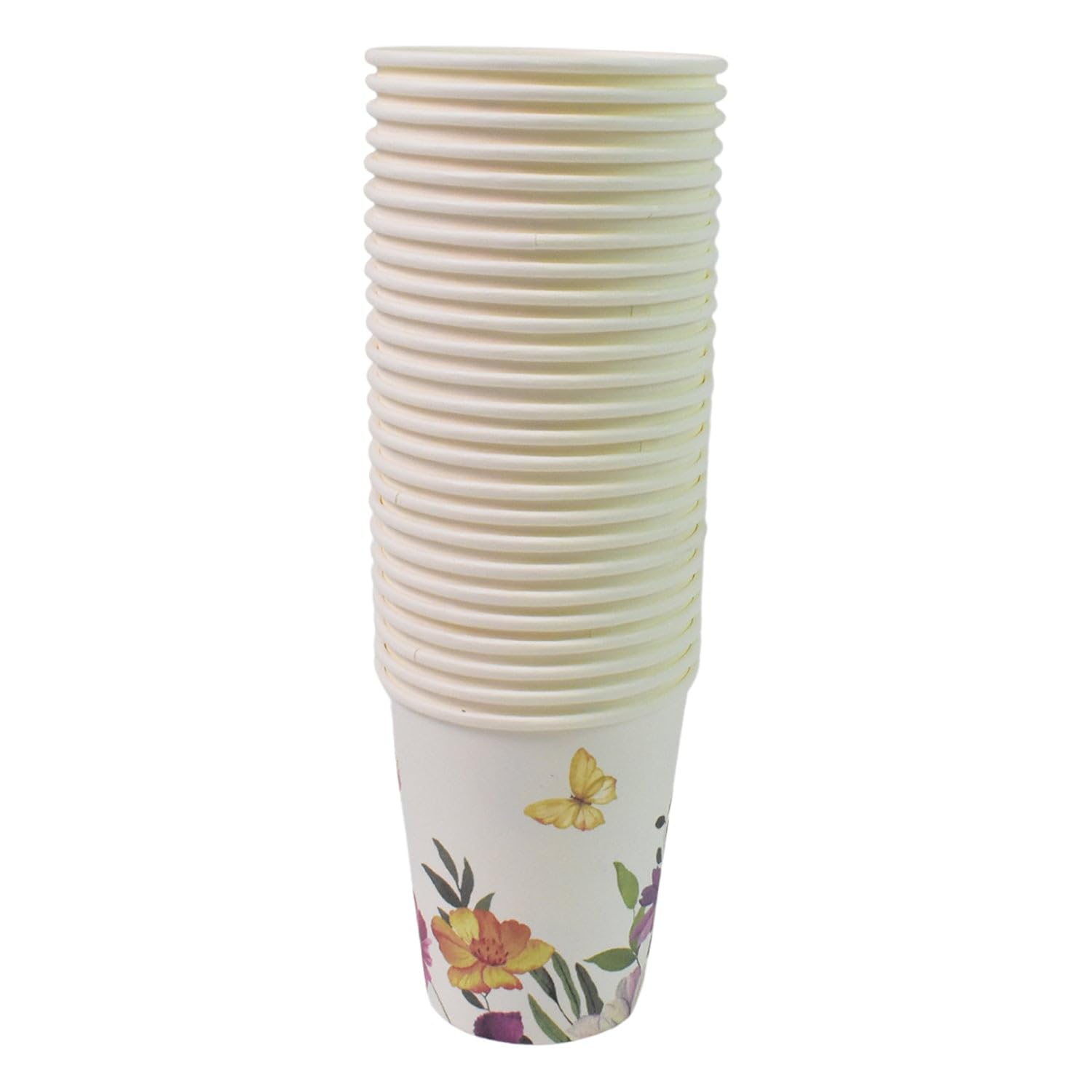 DHRUVINSRI Disposable Paper Cups for Tea & Coffee – 24 Pcs Set, Mix Color & Design,Leak-Proof, Durable, Ideal for Parties, Events, and Daily Use