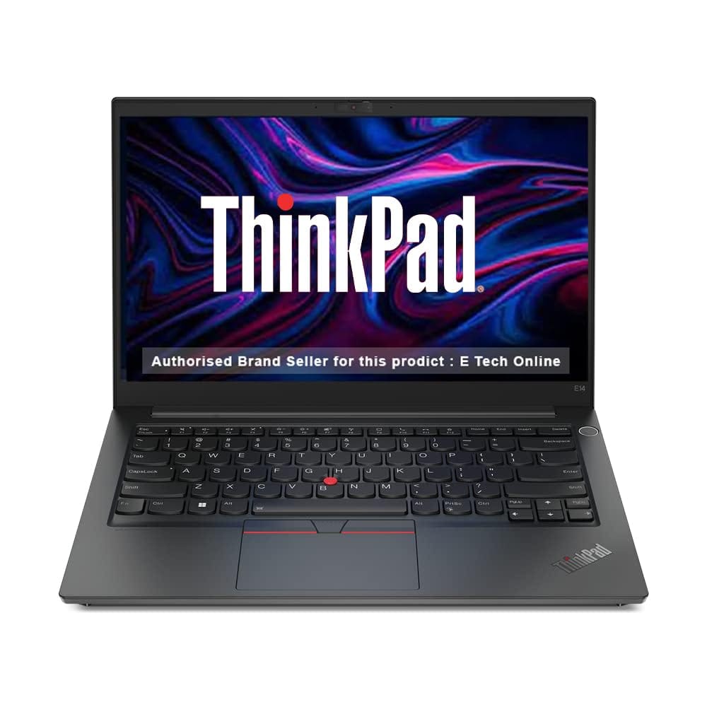 Lenovo ThinkPad E14 AMD Ryzen 5 7530U 14" (35.56 cm) WUXGA IPS 300 Nits Thin and Light Laptop (16GB RAM/512GB SSD/Win 11/Office 2021/AMD Radeon Graphics/Backlit Keyboard/FPR/Black/1.41 kg), 21JRS00U00 Lenovo ThinkPad E14 AMD Ryzen 5 7530U 14" (35.56 cm)