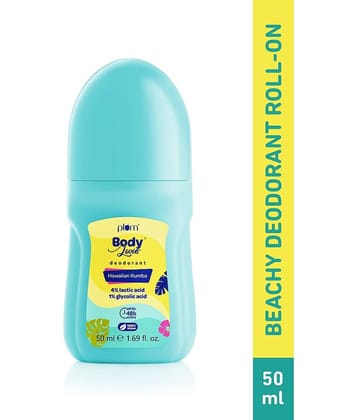 Plum BodyLovin' Hawaiian Rumba | Fades Underarm Darkness Deodorant Roll-on  -  For Men & Women (50 ml)