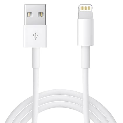 USB to Lightning Cable Compatible with iPhone 17/16/15/14/13/12/11/X/8/7/6/iPad Series (White)
