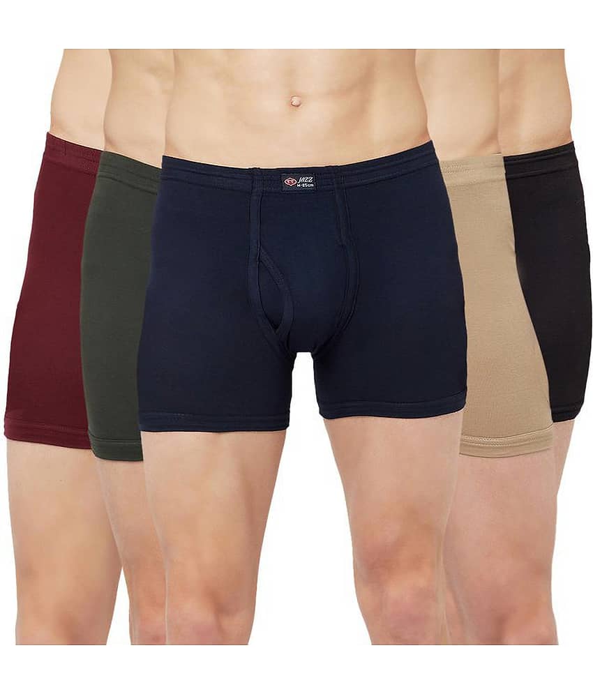 TT Pack of 5 Cotton Blend Trunks For Men's ( Multicolor )