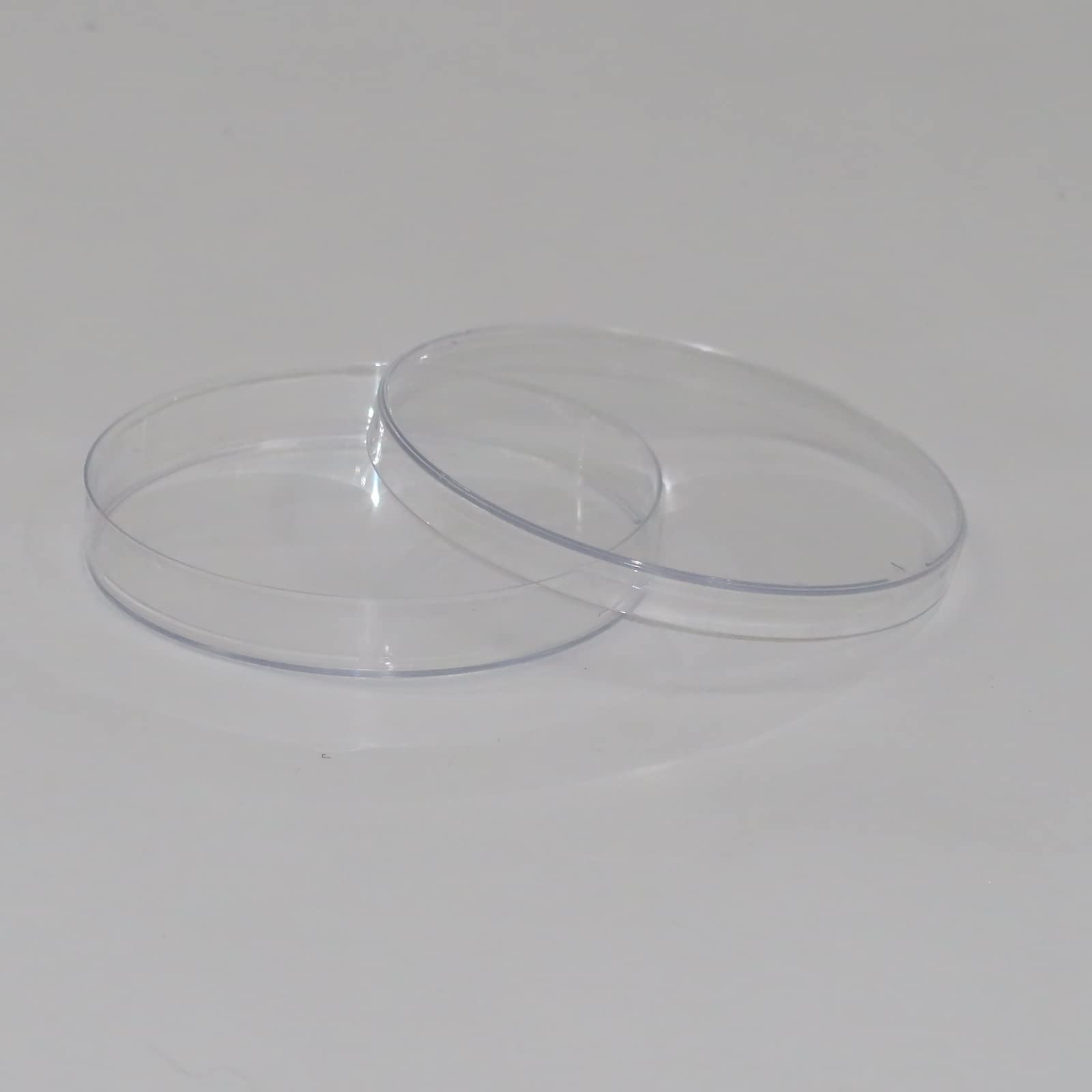 FAIRBIZPS Transparent Petri Dish Polystyrene Diameter 90mm Height 15mm (Pack of 10)