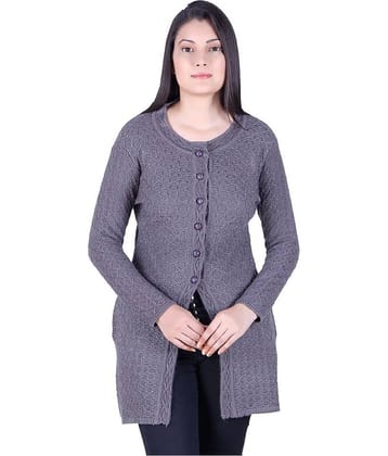 Ogarti Acrylic Grey Cardigans Dress