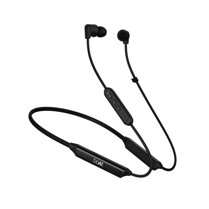 boAt Rockerz Trinity | Wireless Neckband Earphones with Crystal Bionic Sound powered by HiFi®️ DSP, 10mm Drivers, Upto 150 Hours Playback, ASAP™️ Charge, ENx™️ Technology Cosmic Black boAt Rockerz Trinity | Wireless Neckband Earphones with Crystal Bionic Sound powered by HiFi®️ DSP, 10mm Drivers, Upto 150 Hours Playback, ASAP™️ Charge, ENx™️ Technology Cosmic Black