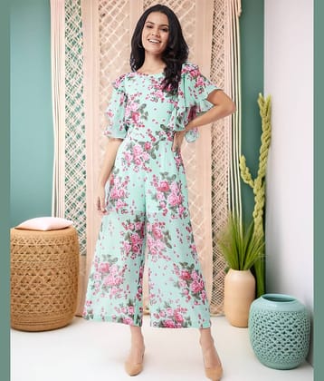 Zima Leto Multi Color Georgette Jumpsuit - Single