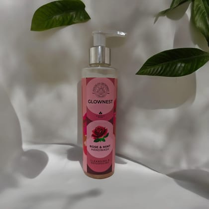 Glownest Bio Enzyme Based Rose & Mint Hand Wash (200ml)