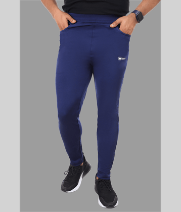IDASS - Blue Lycra Men's Trackpants ( Pack of 1 )