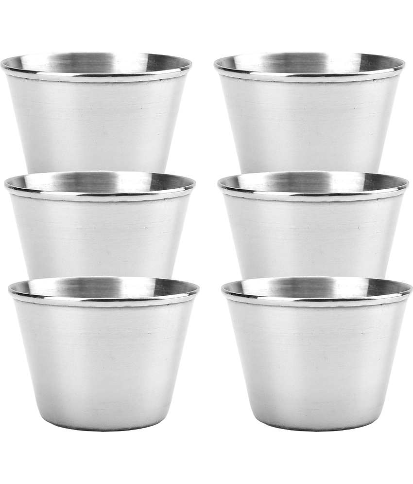 HomePro - Sauce Cup Stainless Steel Chip&Dip Bowl 75 mL ( Set of 6 )