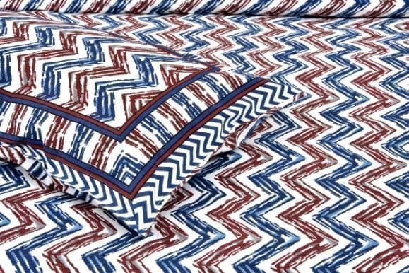 3001-Hometrade India-Standard King Size (90*108 Inches)-Pure Cotton Jaipuri Double Bedsheet With Matching Pillow Cover