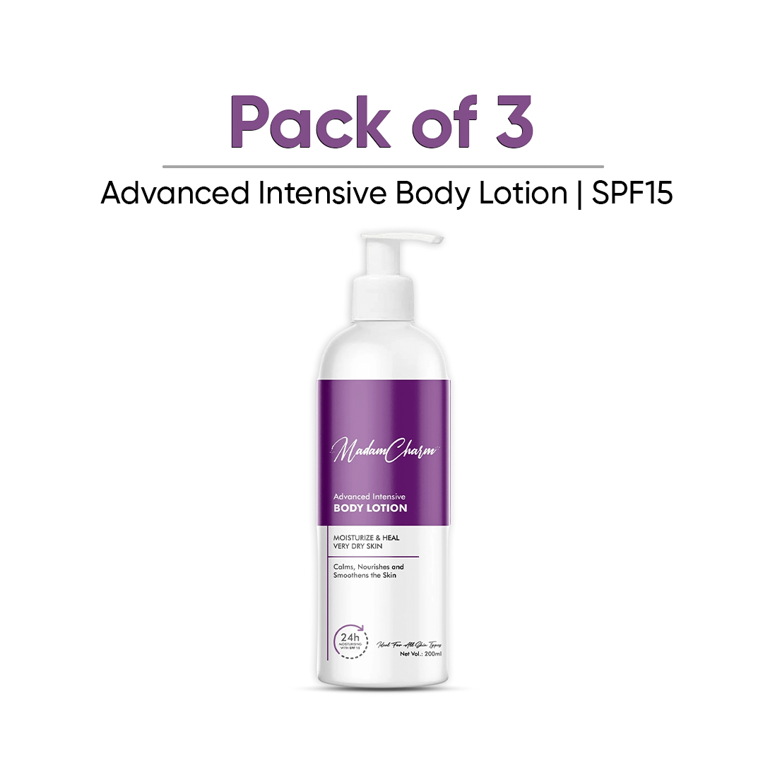 (Pack Of 3) Advanced Intensive Body Lotion | SPF15 | For Men & Women