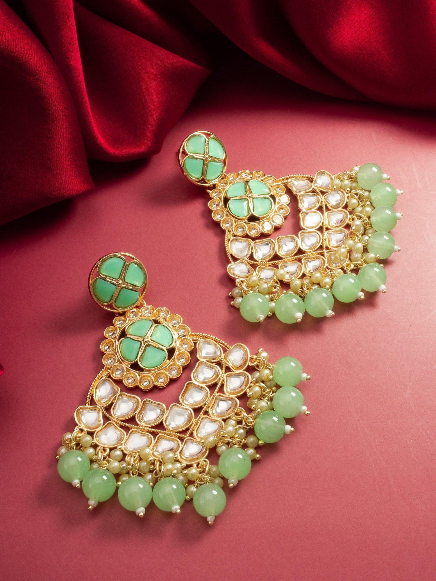 Morison Golden Crescent Moon Earrings Mystical Elegance
