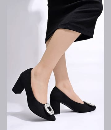 Stylestry Black Women's Pumps Heels