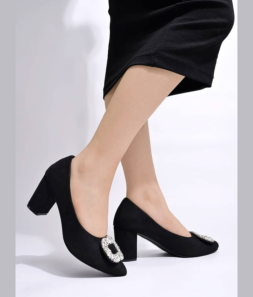 Stylestry Black Women's Pumps Heels