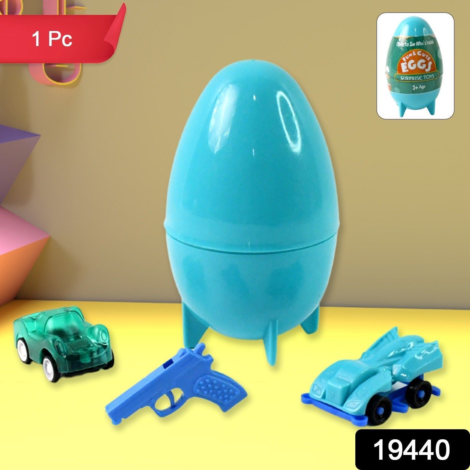 Aditi Fun & Cute Surprise Eggs Toy for Kids (1 Pc)