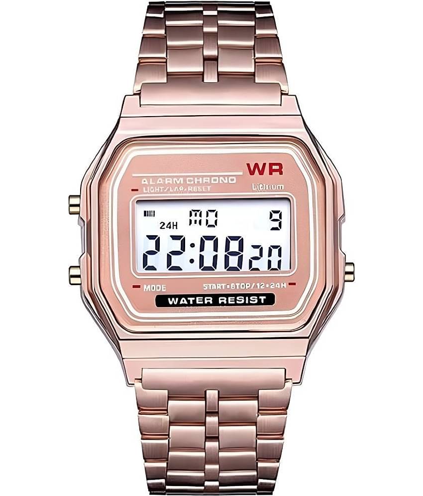 BANDSMITH Rose Gold Metal Digital Men's Watch