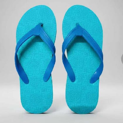 Premium Women Sky Blue Hawai Chappal