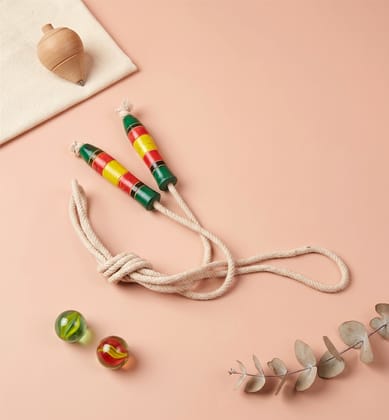 Handcrafted Wooden Lacquerware Skipping Rope Handcrafted Wooden Lacquerware Skipping Rope