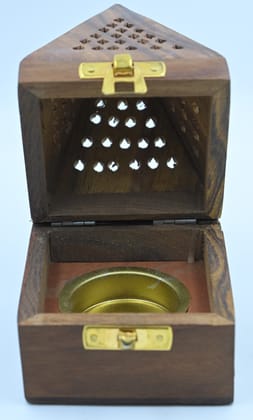 Wooden Incense Stick Holder (Triangle Design)