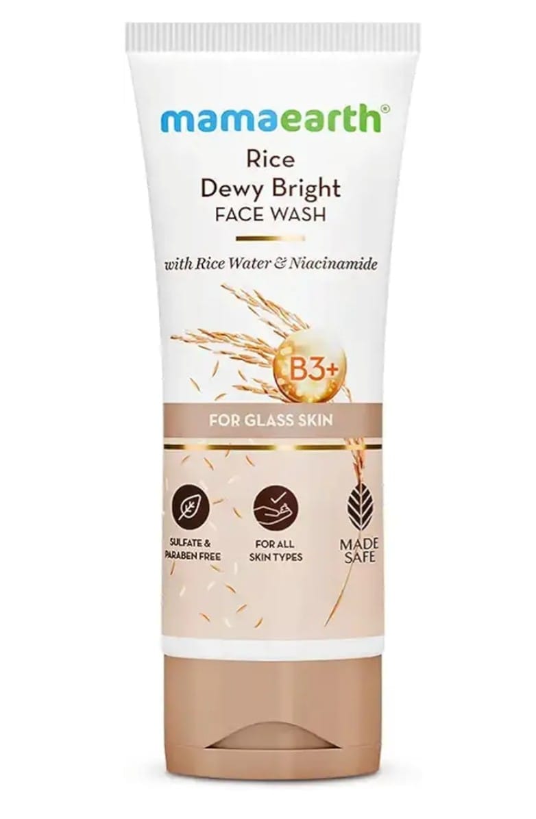 Mamaearth Rice Dewy Bright Face Wash for Glass Skin