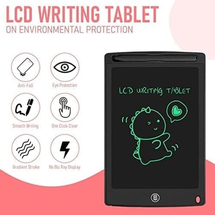 Baby 8.5″ LCD Writing Tablet for Baby – Reusable Magic Slate for Kids 2–5 Years & LED Writing Pad for Students (Multicolor), (Pack of 1)