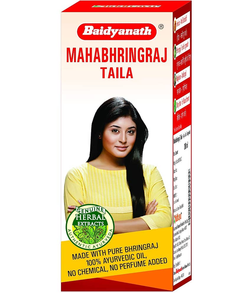 Baidyanath Maha Bhringraj Hair Oil Ayurvedic Oil 200 Ml Pack of 1