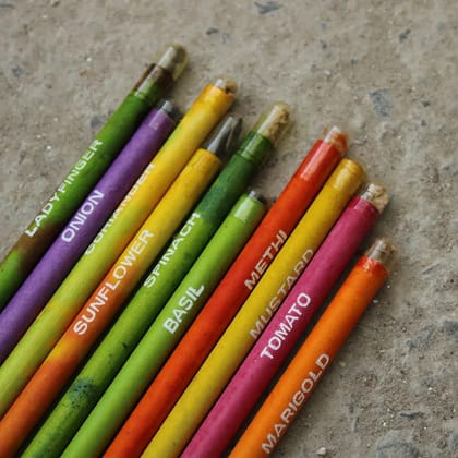 Handmade Coloured Pencil Set 10 Pack
