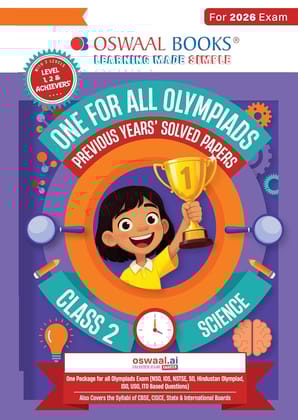 Oswaal One for All Olympiads Previous Years' Solved Papers Prep-Guide Class 2 Science For 2026 Exam -20 july 2026 [Paperback] [Oct 30, 2024] oswaal