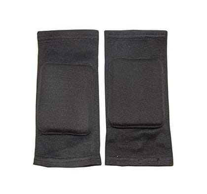 Padded Knee Guard for Dancing and Skating (Black), Size (M)