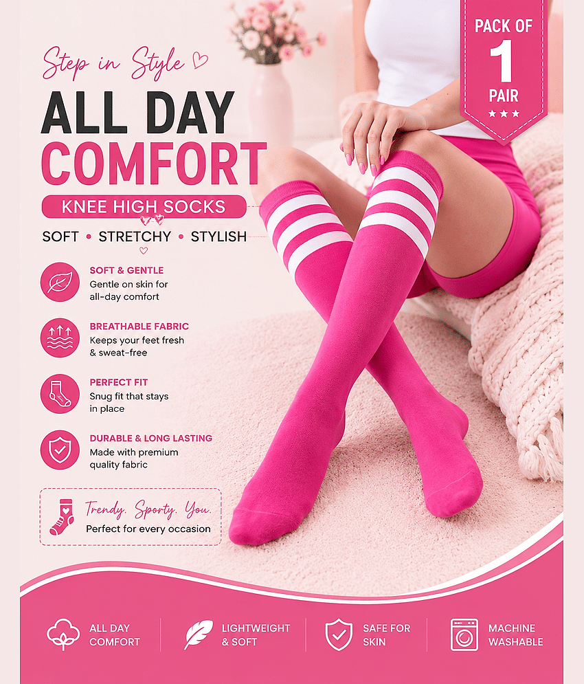 dust n shine Pack of 1 Unisex Cotton Blend Leg Warmer ( Multicolor )