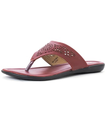 KHADIM Maroon Women's Flats