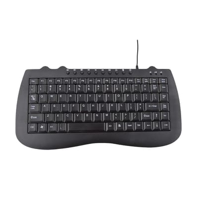 Wired AD-511 Mini Multimedia Keyboard, Compact & Efficient for Laptop & CPU (Black)