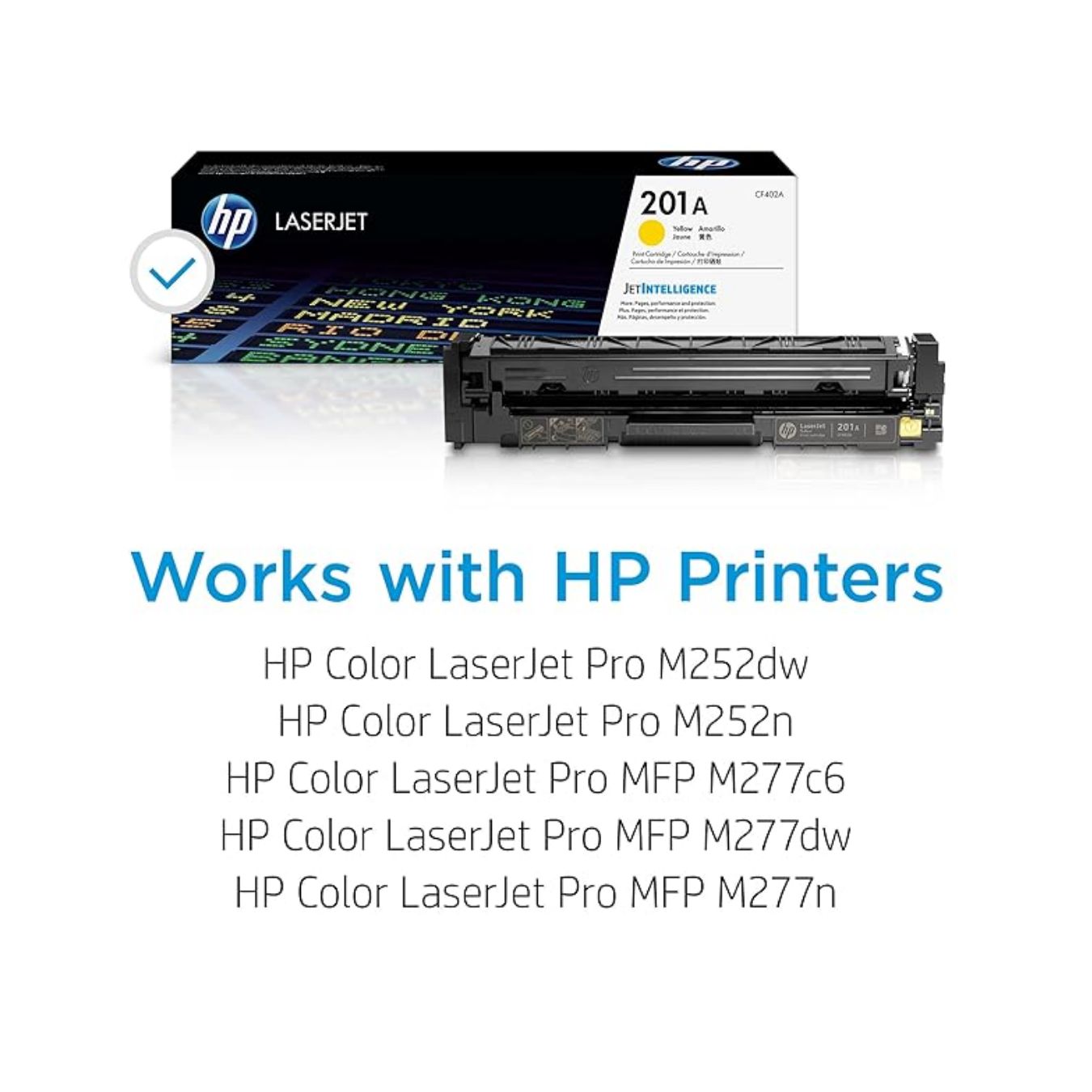 HP 201A Yellow Original LaserJet Toner Cartridge (CF402A)