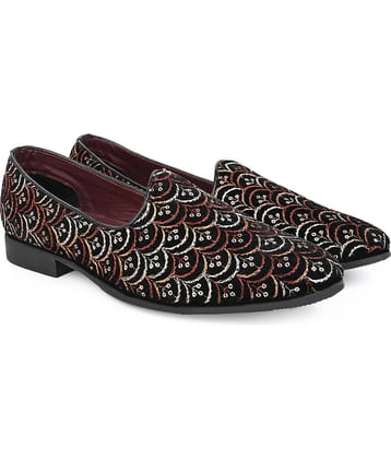 lues carlton Maroon Men's Jutti