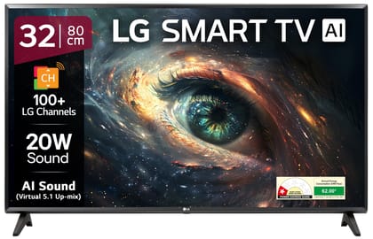 LG 80 cms (32 inches) LR600 AI Series HD Ready Smart webOS LED TV 32LR600B6LC LG 80 cms (32 inches) LR600 AI Series HD Ready Smart webOS LED TV 32LR600B6LC - Black / 32 inches