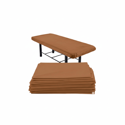 KUDIZE Disposable 40 GSM Super Non-Woven Bed Sheet (31 x 72 Inch) for Hospital, Hotel, Clinic, Spa, Travelling, Saloon, Saunas, Tattoo for Man & Women. (Brown, Pack of - 10 Pcs)