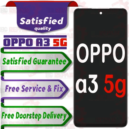 Oppo A3 5g Combo LCD with Touch Screen for A3 5g  Black (display glass combo folder)