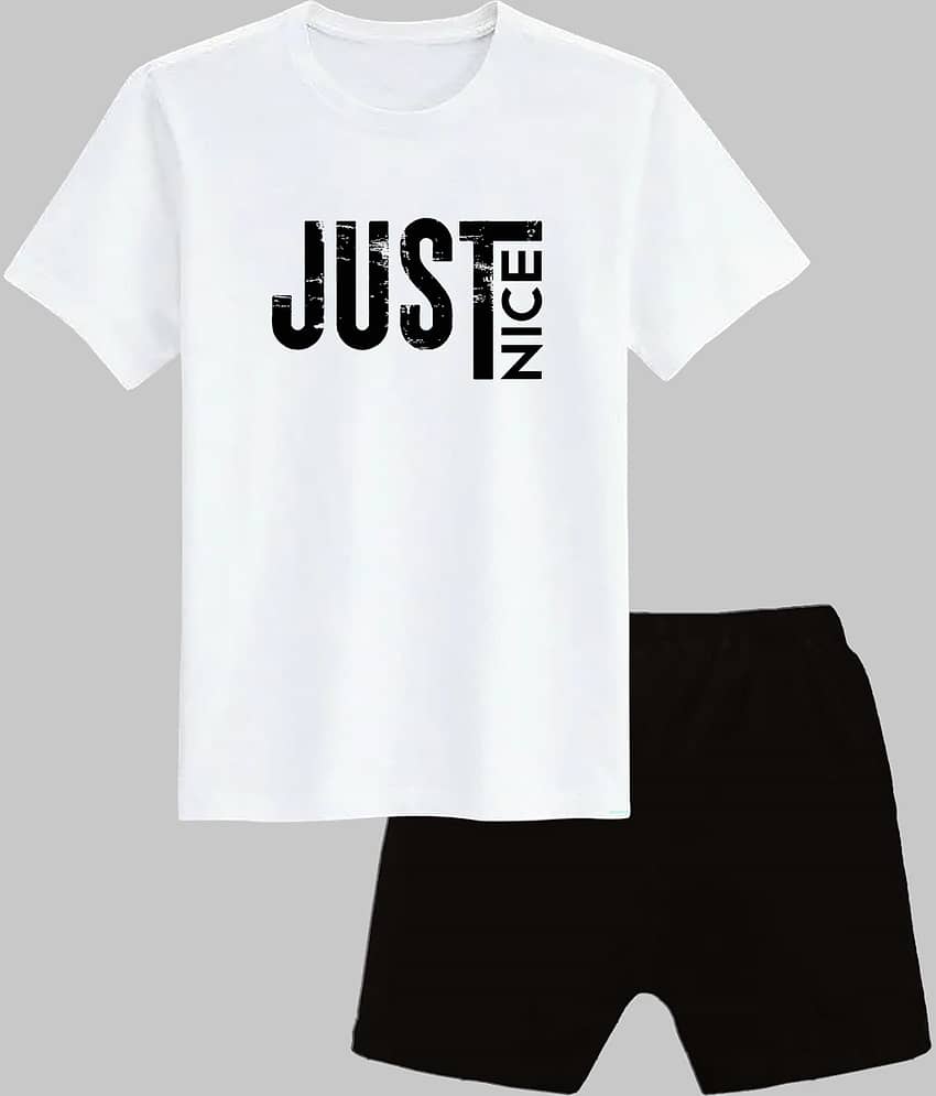 COOLTEES4U Pack of 1 Unisex Polyester T-Shirt & Shorts Set ( Multicolor )