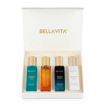 Bellavita Luxury Perfume Gift Set for Men & Women - Pack of 4 x 20 ml