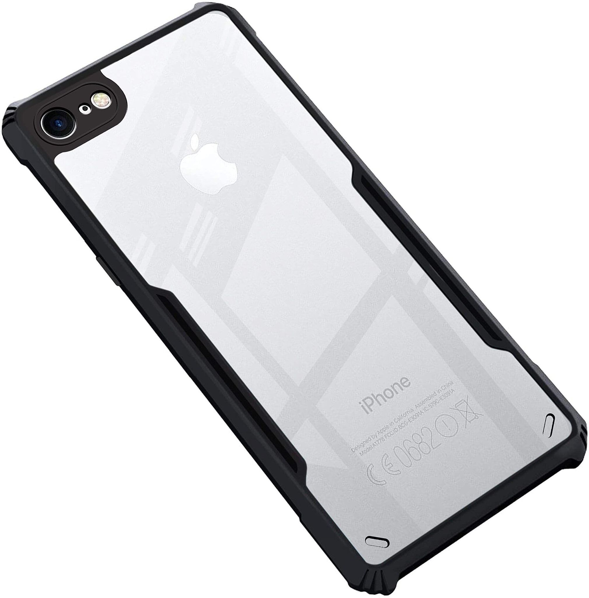 PLUGTECH Slim Shockproof Case | Matte Black Soft | Drop Protection | Precise Cutouts | Premium Mobile Cover for Apple iPhone 7, Apple iPhone 8, iPhone SE 2020