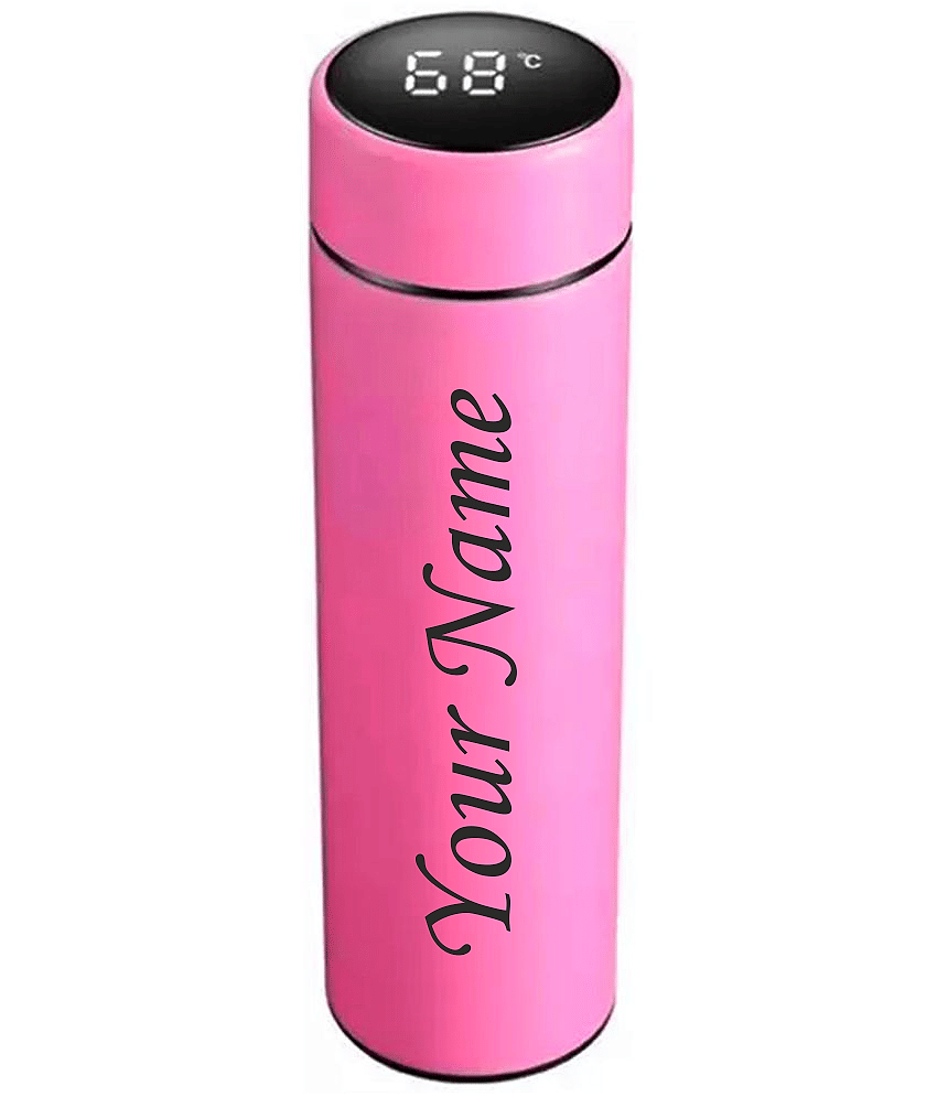 kk crosi Temperature Bottle Pink Steel Water Bottle 500 mL ( Set of 1 )