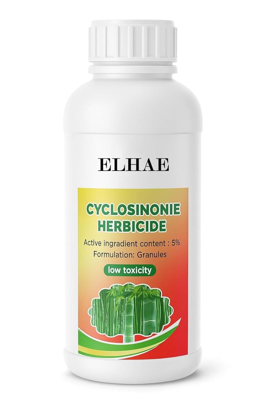ELHAE Cyclosinonie Herbicide Liquid 5% for Lawn, Garden & Pathways | Low Toxicity Weed Control Concentrate 200ml
