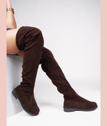 JM Looks Black Women's Knee Length Boots