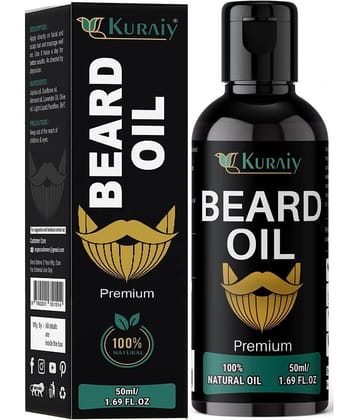 KURAIY Beard Growth Oil for Men For Better Beard Growth With Thicker Beard (50 ml)