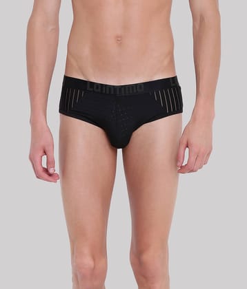 La Intimo Pack of 1 Polyester Briefs For Men's ( Black )