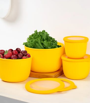 Modi Care Kitchen Solutions Stackable Airtight Four Piece Round Container Set