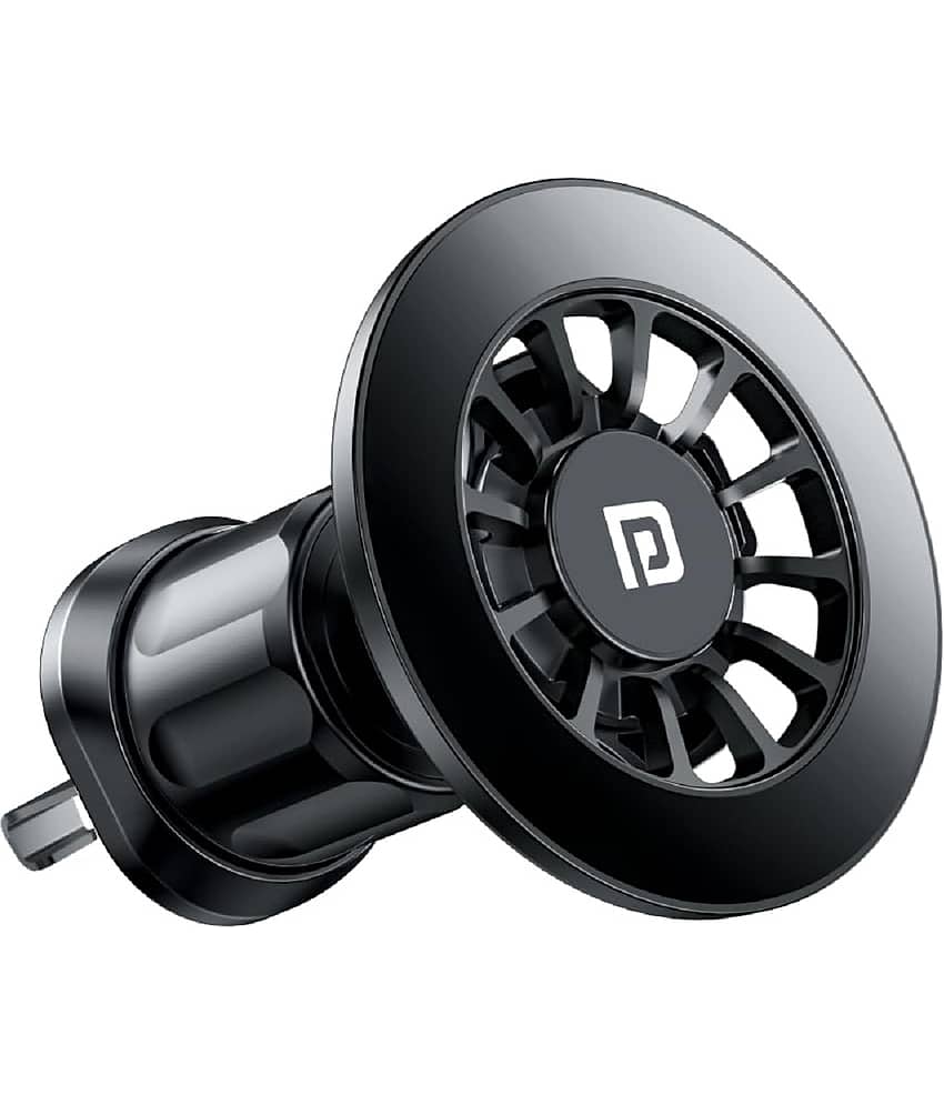 Portronics Mogun 2 Magnetic Universal Mobile Holder with 360degree Rotational, Navigational Friendly, Powerful Magnet Compatible with All Cars(Black)