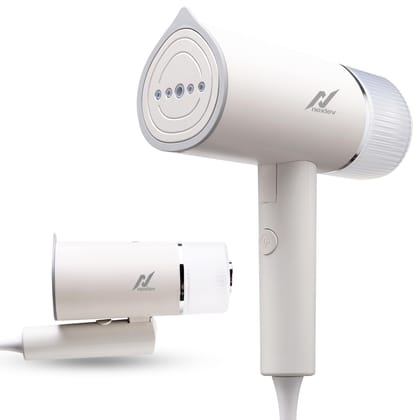 NexLev Foldable Garment Steamer for Home & Travel | Convenient Vertical Steaming | 1200W | 120 ml | Lightweight & Compact | 30s Fast Heating | Iron for all Cloth Types | 2 M cord | Anti Spill | GS-05 NexLev Foldable Garment Steamer for Home & Travel | Co