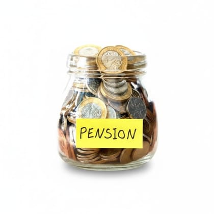 Pension Savings Glass Storage Jar