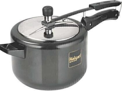 Kalyan Classic Induction Base Hard Anodised Pressure cooker (Innerlid, Gold) - 5 Litre